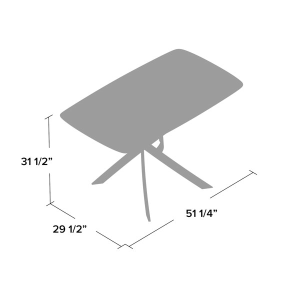 Wade Logan Coraline Glass Top Modern Dining Table & Reviews Wayfair